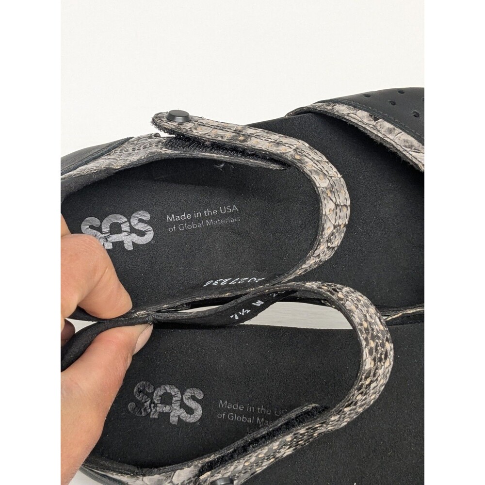 SAS Eden Gravity Women's Mary Jane Shoes Size 7.5 $200 Black Mamba - Picture 7 of 9